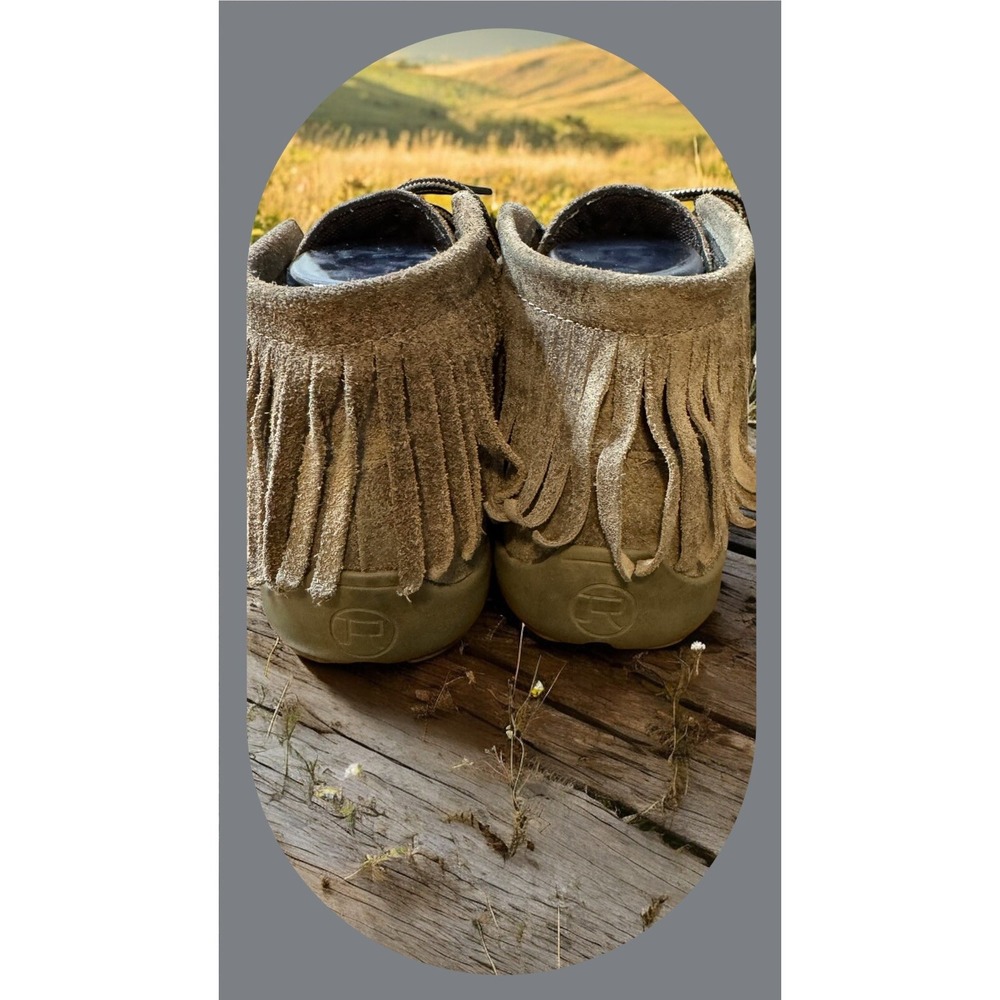 ROPER Womens Santa Fe Driving Style Loafers Ankle Fringe Western Moccasin Chukka - Picture 5 of 5